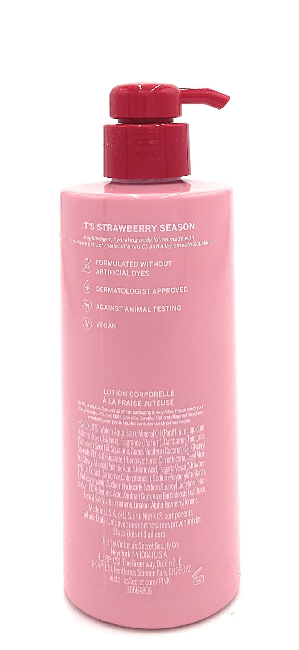 Amazon.com : Victoria's Secret Pink Juicy Strawberry Body Lotion